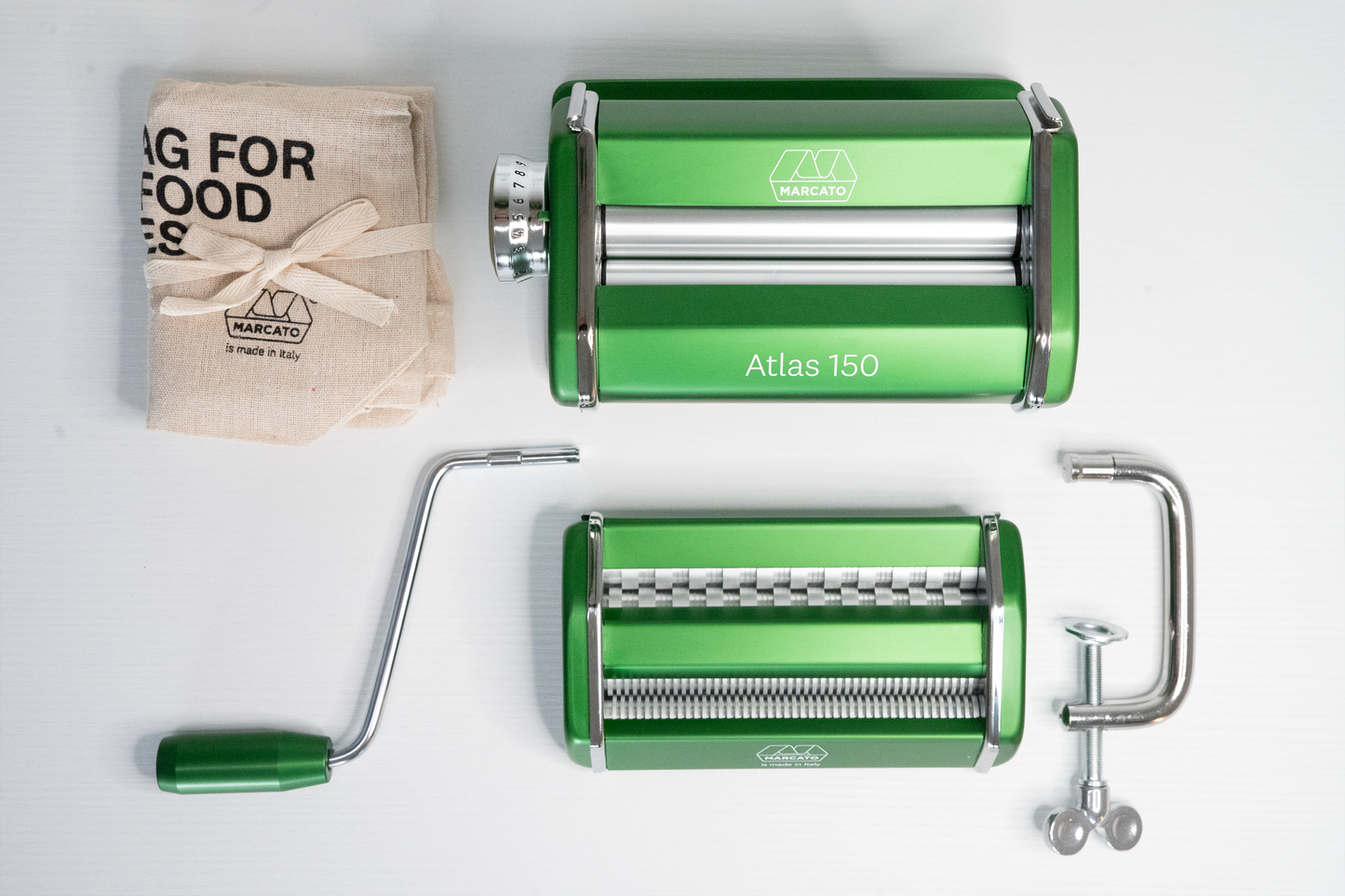 Mașină de făcut paste Marcato ATLAS 150 DESIGN - VERDE